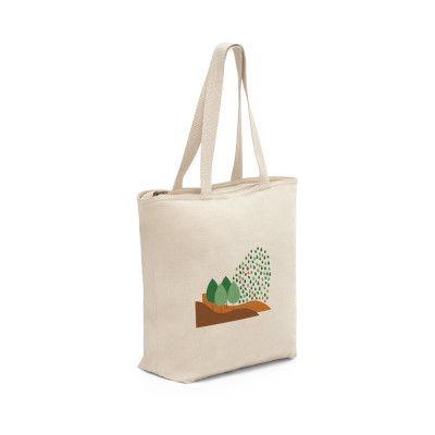 HACKNEY. 100 cotton bag with zipper (280 g/m²)